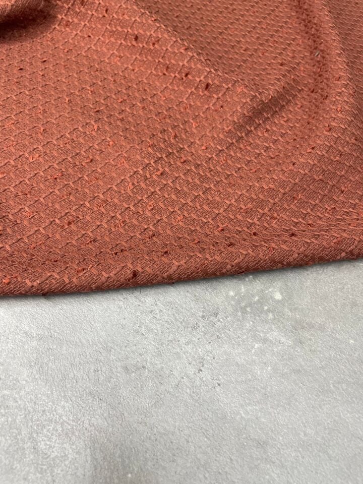 Kiremit Şanel Elbiselik Kumaş