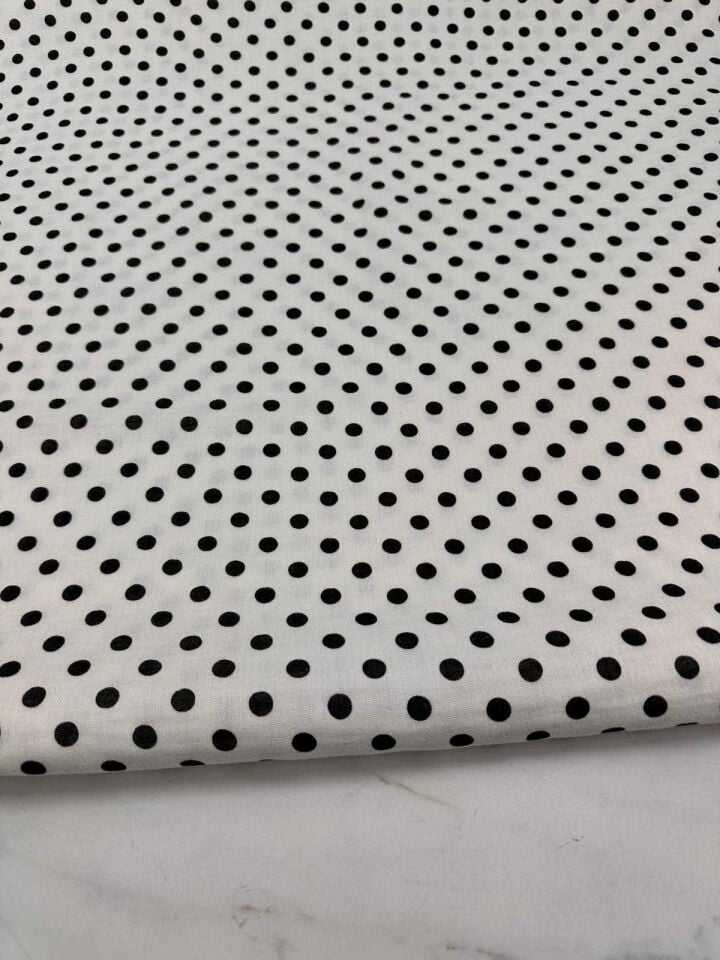 Puantiye Desen Çift Katlı Müslim Kumaş Yumuşak Dökümlü