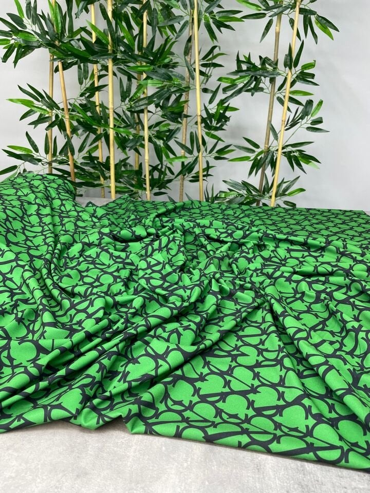 Vera Desen Likralı Elbiselik Pantolonluk Dabıl Krep