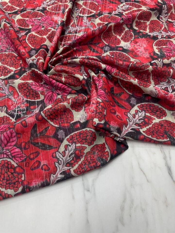 Desenli Simli Şifon elbise Etek Gömlek Şal