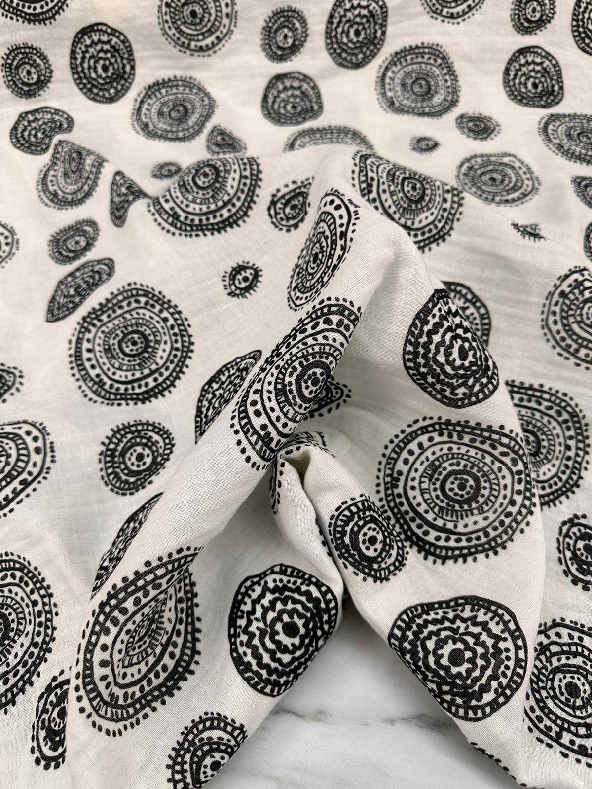 Marka Desen Çift Katlı Muslim Kumaş Yumuşak Dökümlü