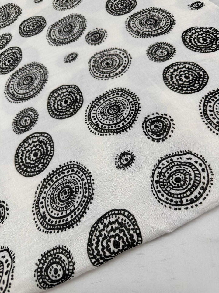 Marka Desen Çift Katlı Muslim Kumaş Yumuşak Dökümlü