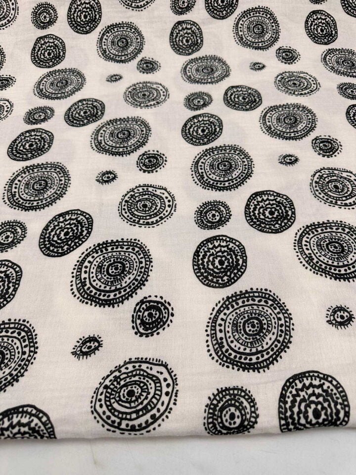 Marka Desen Çift Katlı Muslim Kumaş Yumuşak Dökümlü