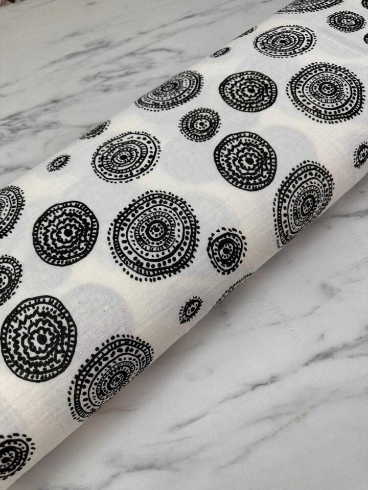 Marka Desen Çift Katlı Muslim Kumaş Yumuşak Dökümlü