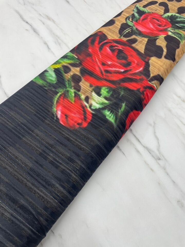 Desenli Simli Şifon Elbise etek Gömlek Şal