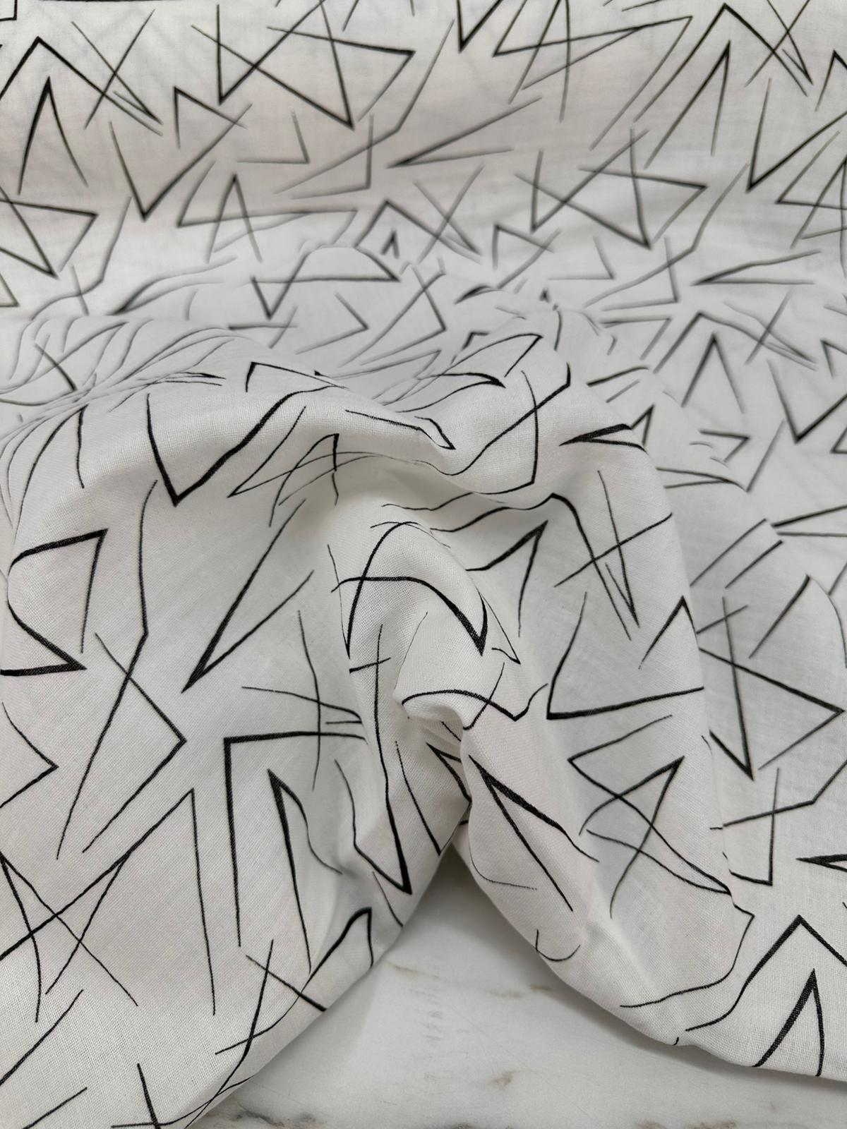 Kalem Desen Çift Katlı Muslim Kumaş Yumuşak Dökümlü