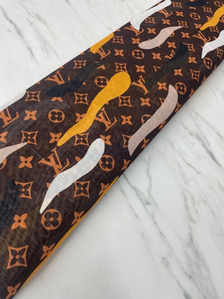 Desenli Simli Şifon Elbise Etek Gömlek Şal