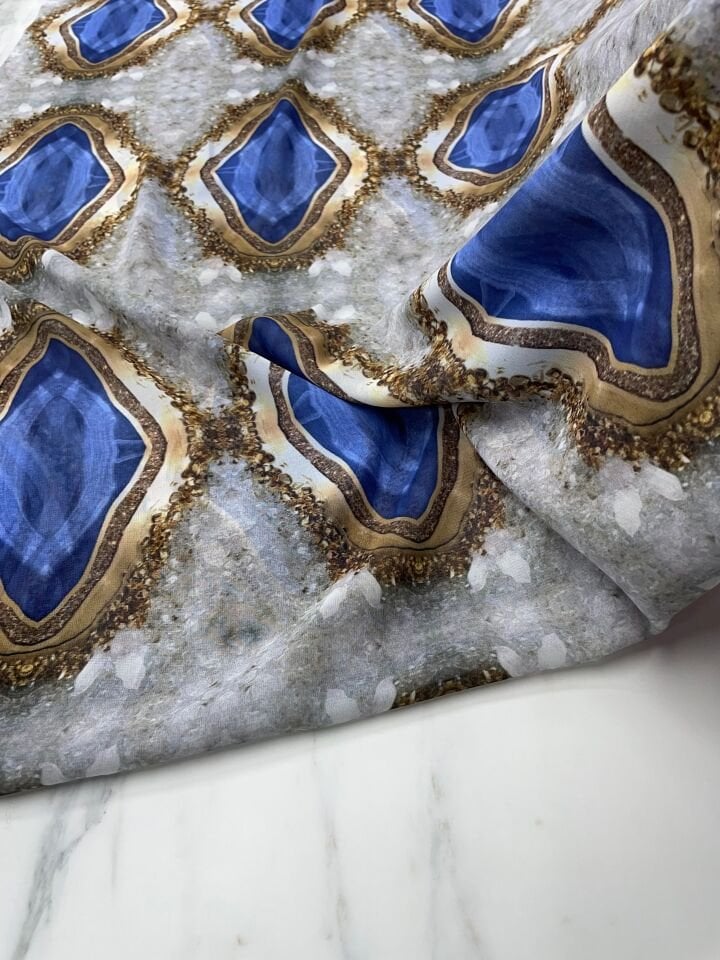 Paris Desen Elbiselik Şifon Kumaş