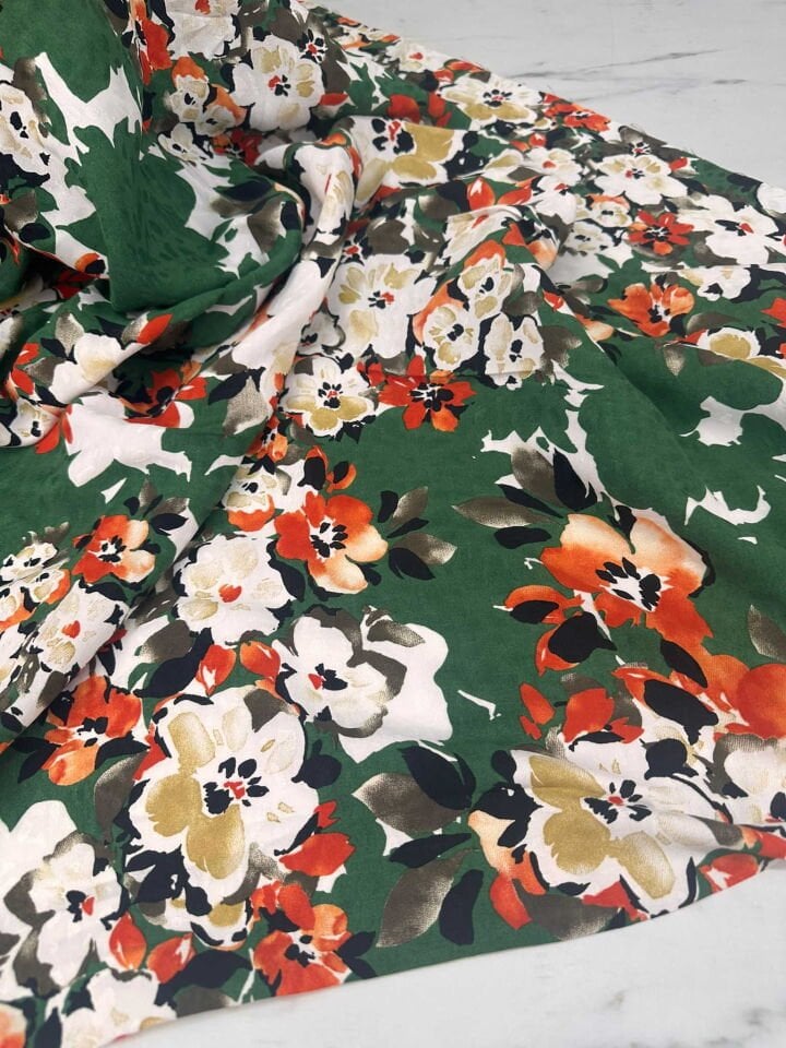 İndirimli Krep Kumaş Dökümlü Yumuşak Akıcı