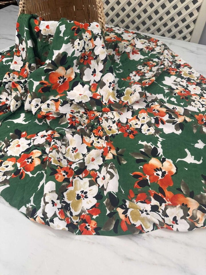 İndirimli Krep Kumaş Dökümlü Yumuşak Akıcı