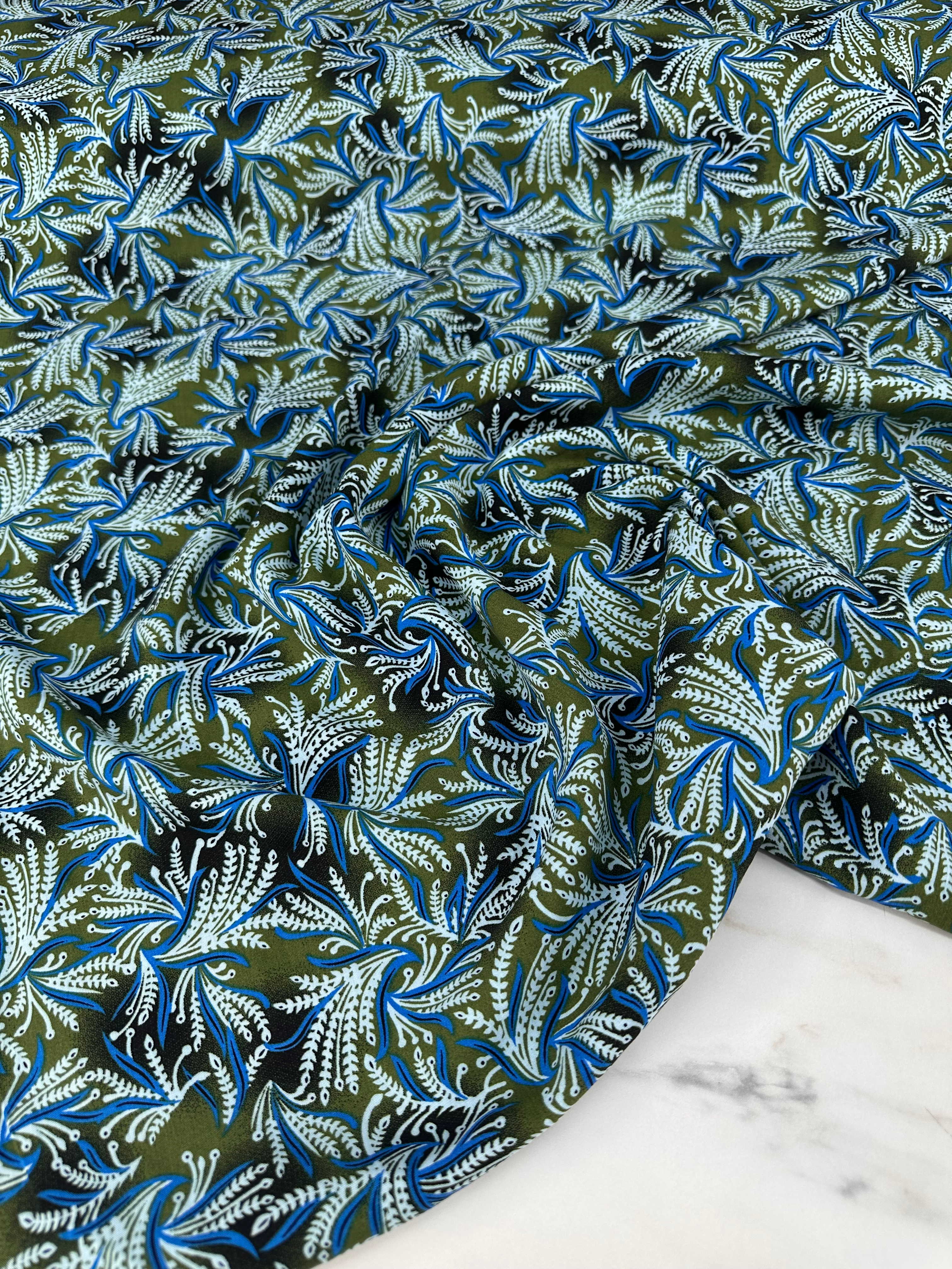 Desenli İpek Viskon Elbise Etek Gömlek Şalvar