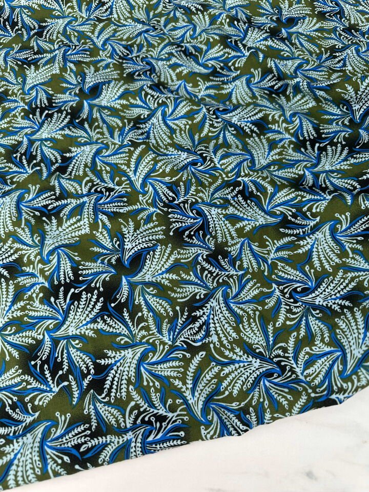 Desenli İpek Viskon Elbise Etek Gömlek Şalvar