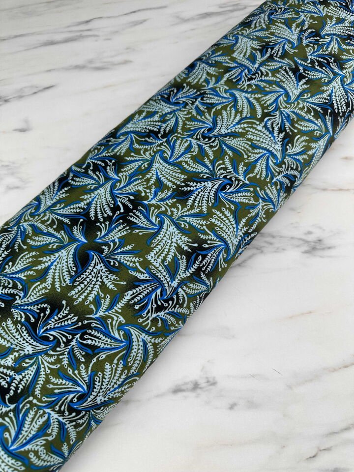 Desenli İpek Viskon Elbise Etek Gömlek Şalvar