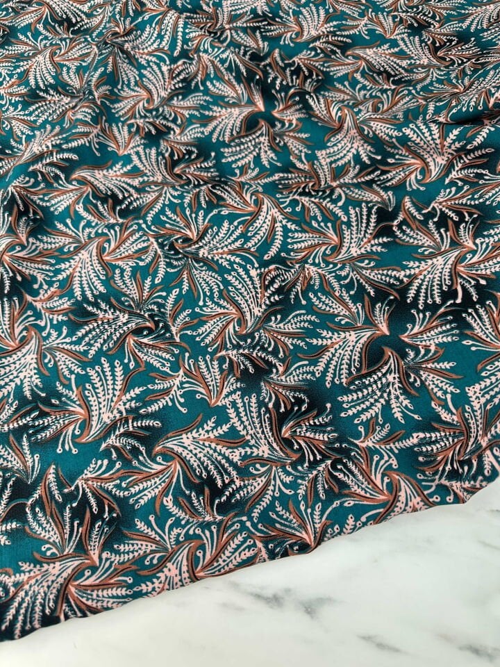 Desenli İpek Viskon Elbise Etek Gömlek Şalvar