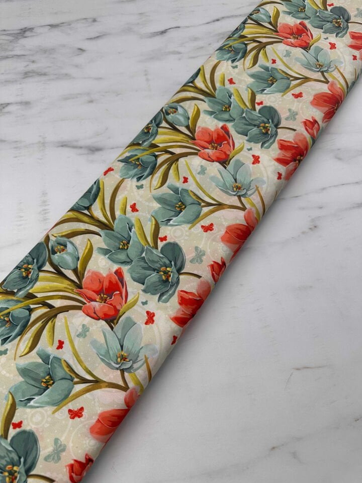 Desenli Krep Kumaş Elbise Etek Gömlek Şalvar