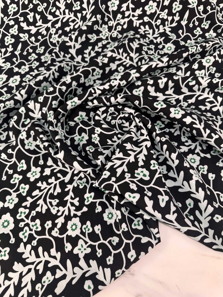 Desenli İpek Viskon Elbise Etek Gömlek Şalvar