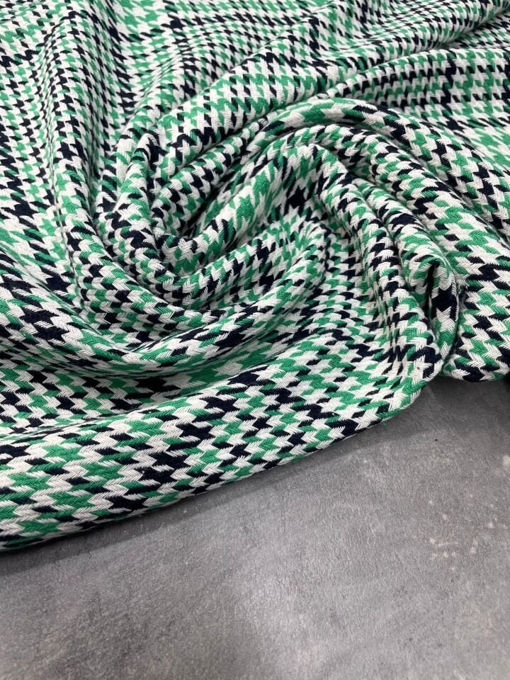 Yeşil Şanel Elbiselik Kumaş