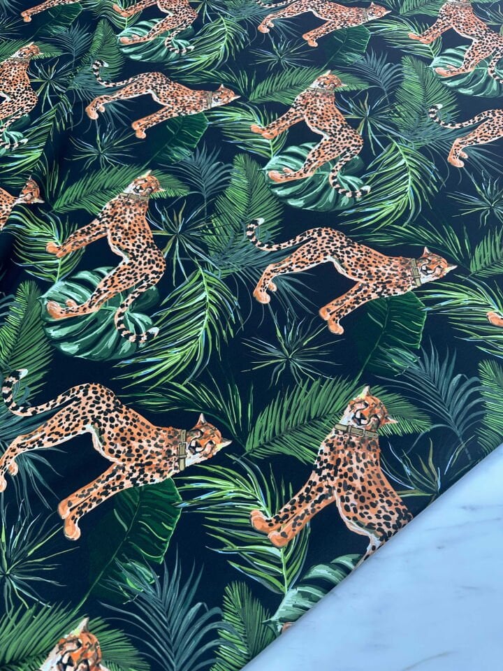 Desenli krep Kumaş Elbise Etek Gömlek Şalvar