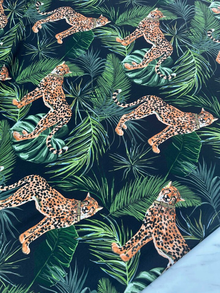 Desenli krep Kumaş Elbise Etek Gömlek Şalvar