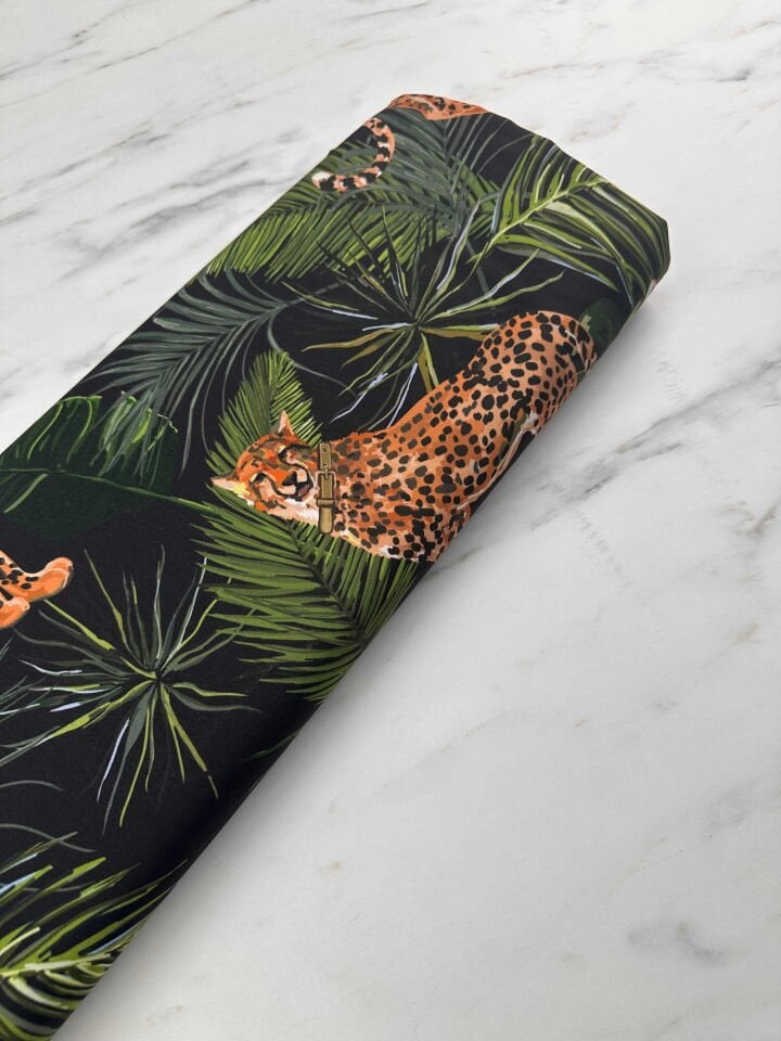 Desenli krep Kumaş Elbise Etek Gömlek Şalvar