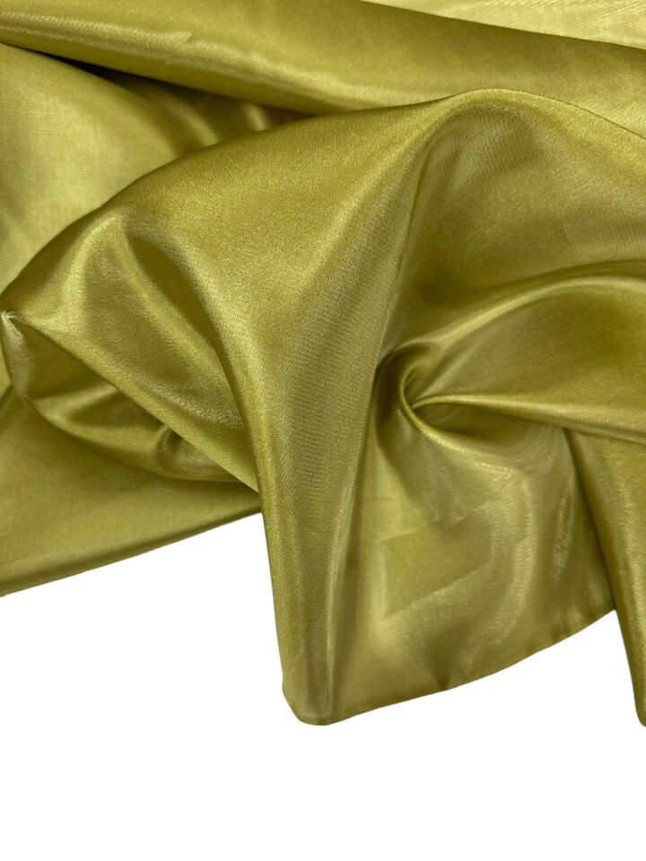 Yag yeşili Saten Organize Elbise Gömlek