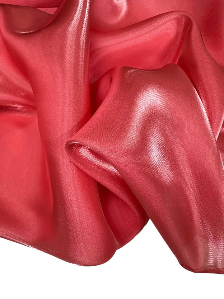 Turuncu Saten Organize Elbise Gömlek