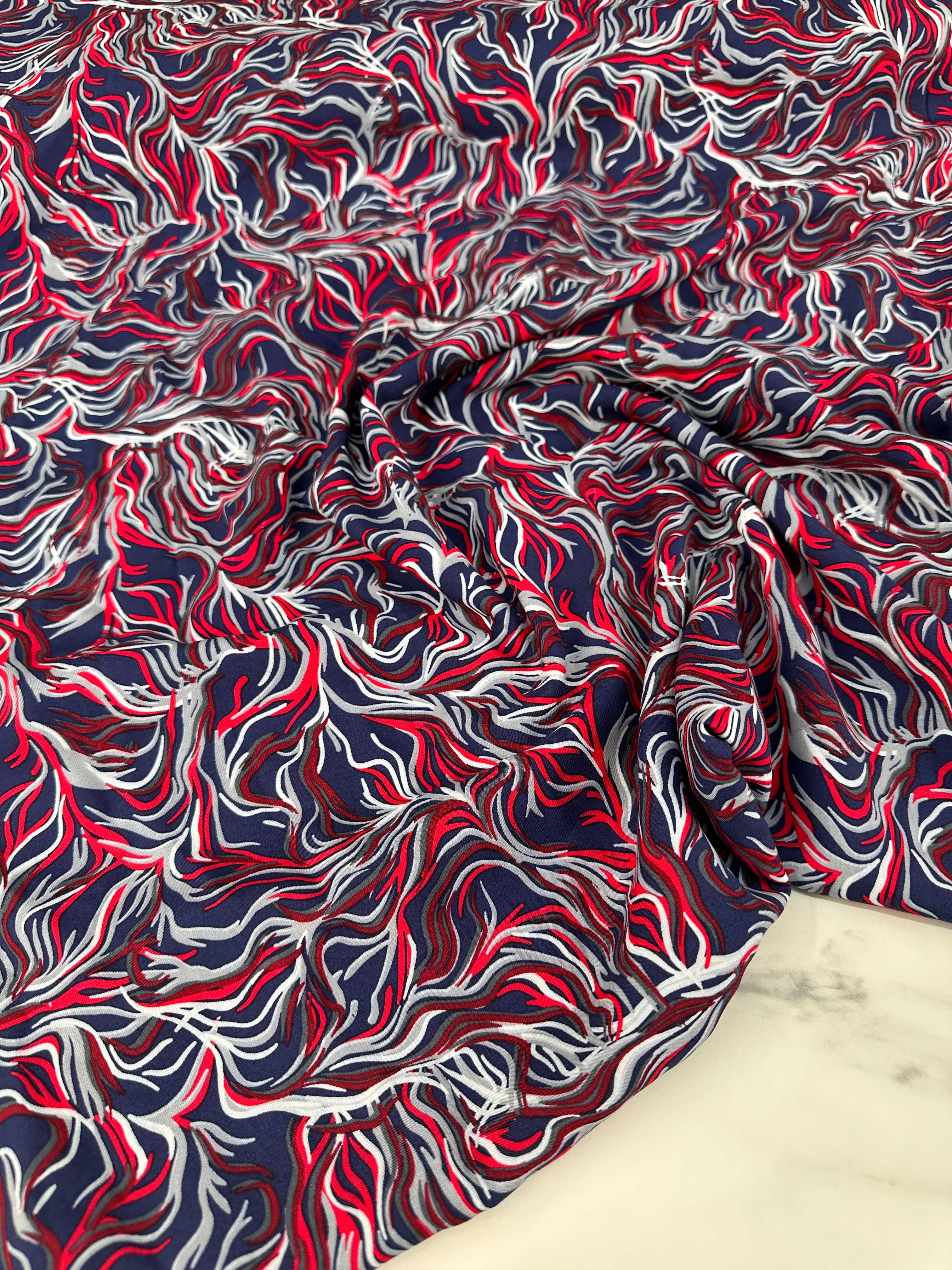 Desenli İpek Viskon Elbise Etek Gömlek Şalvar