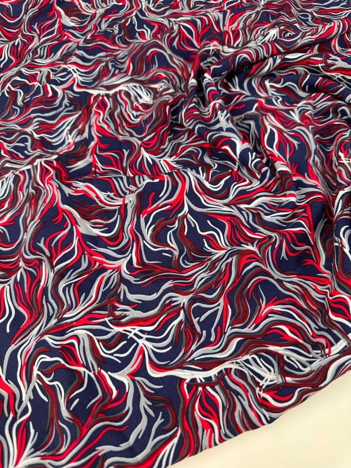 Desenli İpek Viskon Elbise Etek Gömlek Şalvar