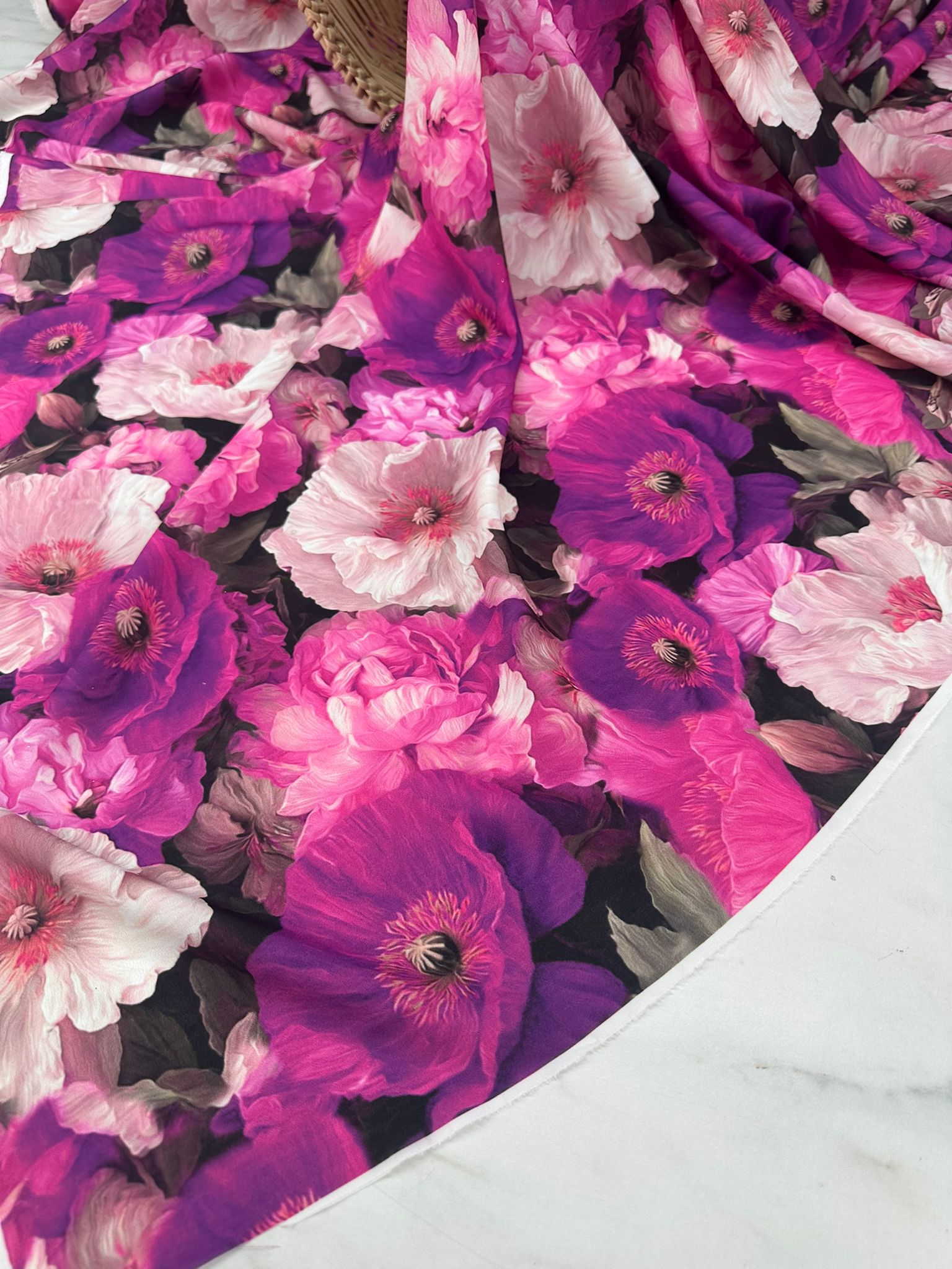 Livaldi Dijital Baslı Krep Kumaş