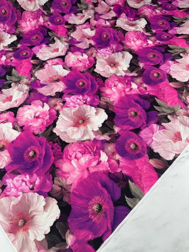 Livaldi Dijital Baslı Krep Kumaş