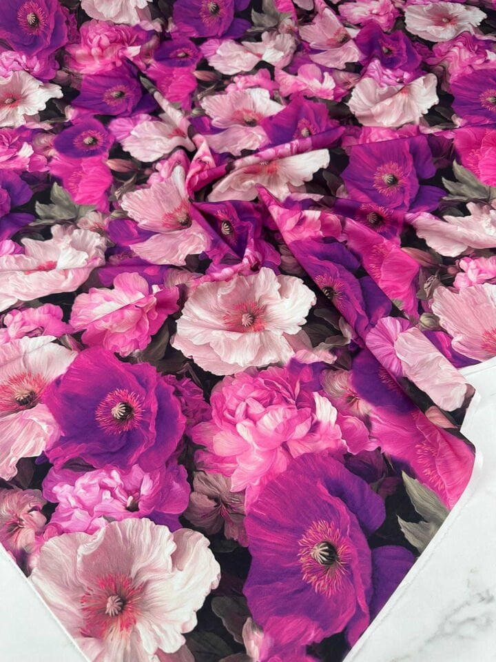 Livaldi Dijital Baslı Krep Kumaş