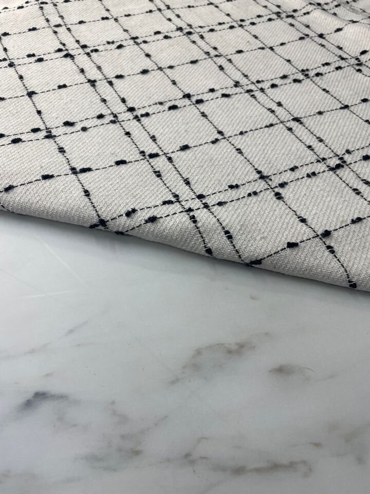 Beyaz Şanel Elbiselik Kumaş