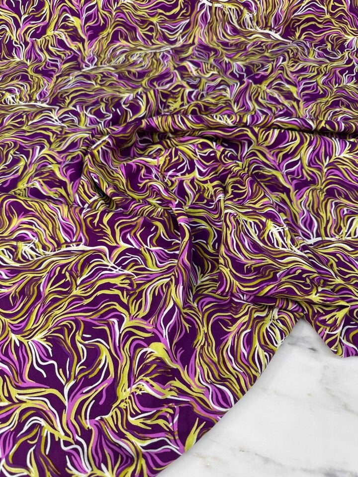 Desenli İpek Viskon Elbise Etek Gömlek Şalvar