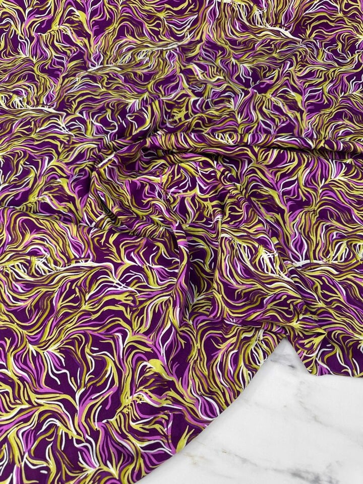 Desenli İpek Viskon Elbise Etek Gömlek Şalvar