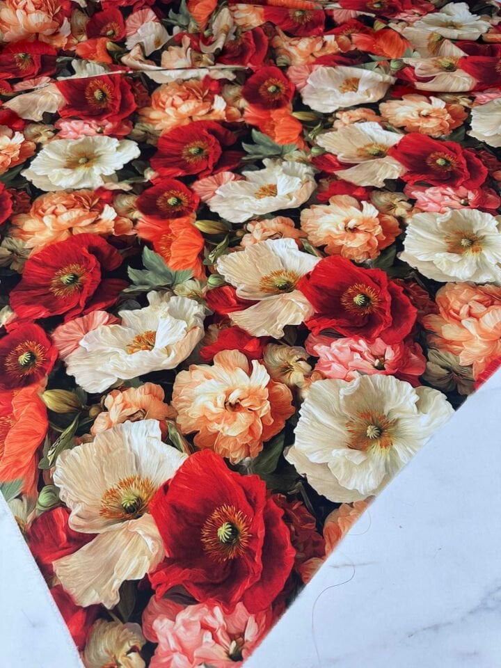 Velo Dijital Baskı Krep Kumaş