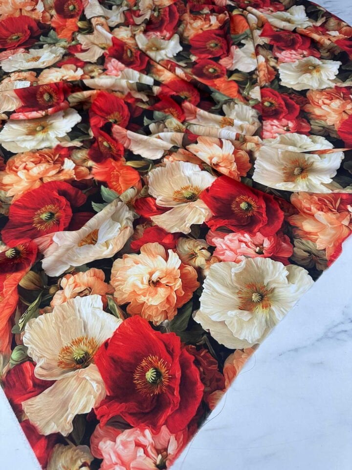 Velo Dijital Baskı Krep Kumaş