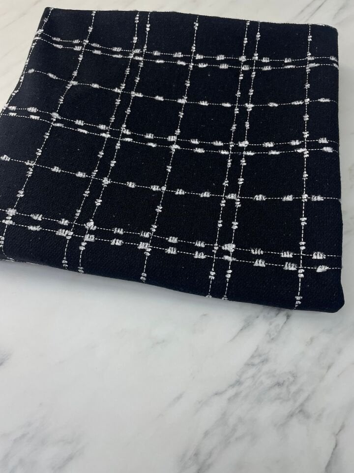 Siyah Şanel Elbiselik Kumaş