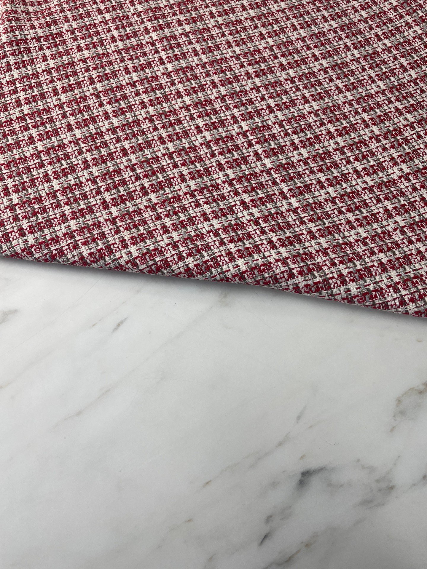 Kırmızı Şanel Elbiselik Kumaş