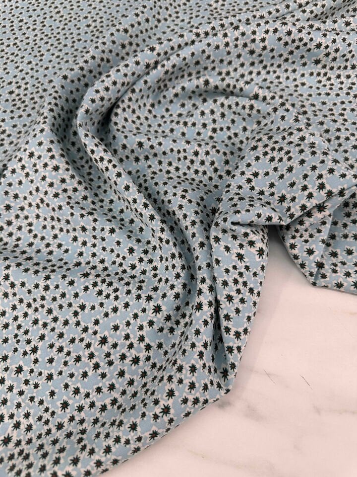 Desenli İpek Viskon Elbise Etek Gömlek Şalvar