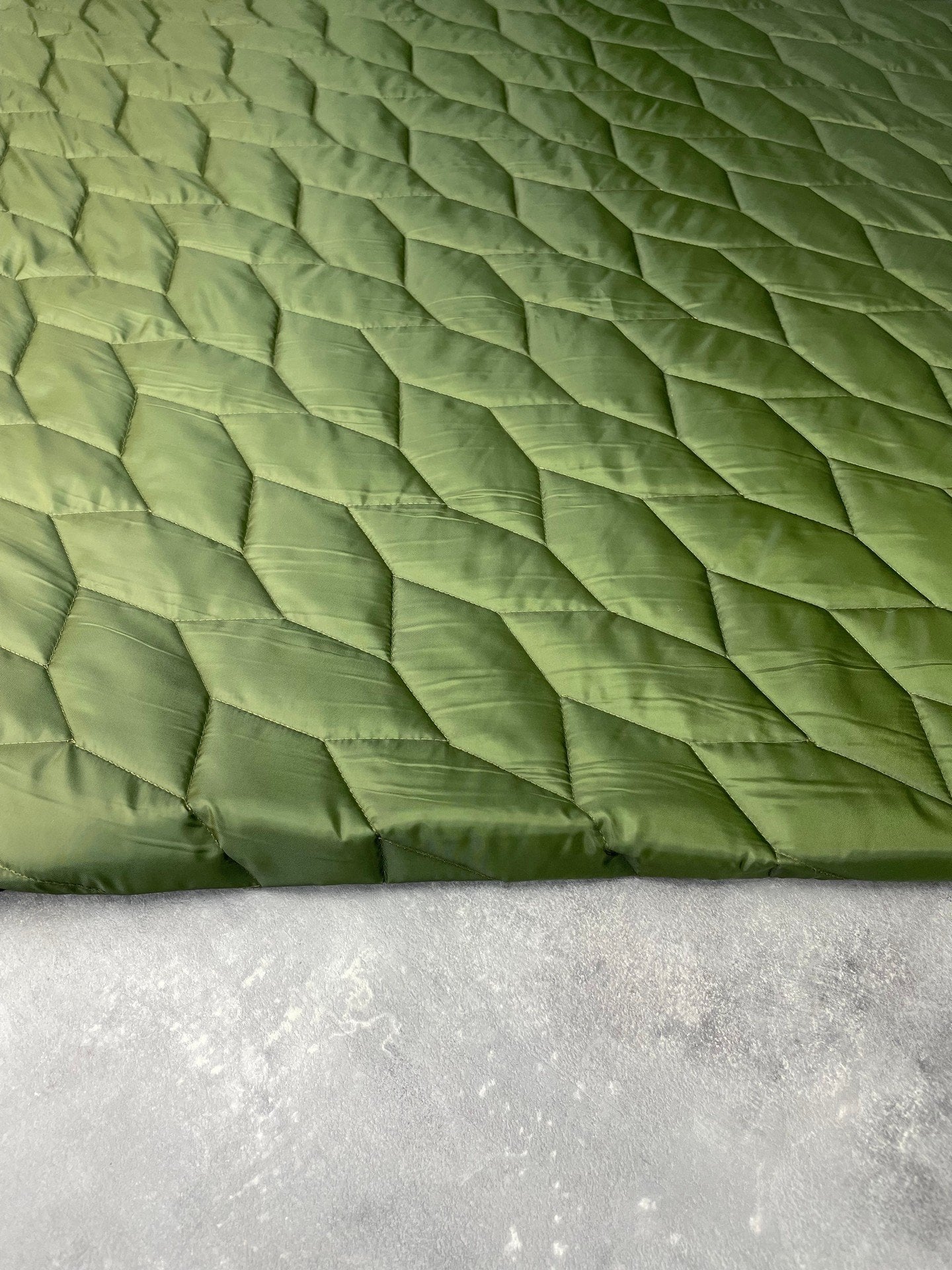 Çift Taraflı Haki Yeşil Mont Yeleklik Kapıtone Kumaş