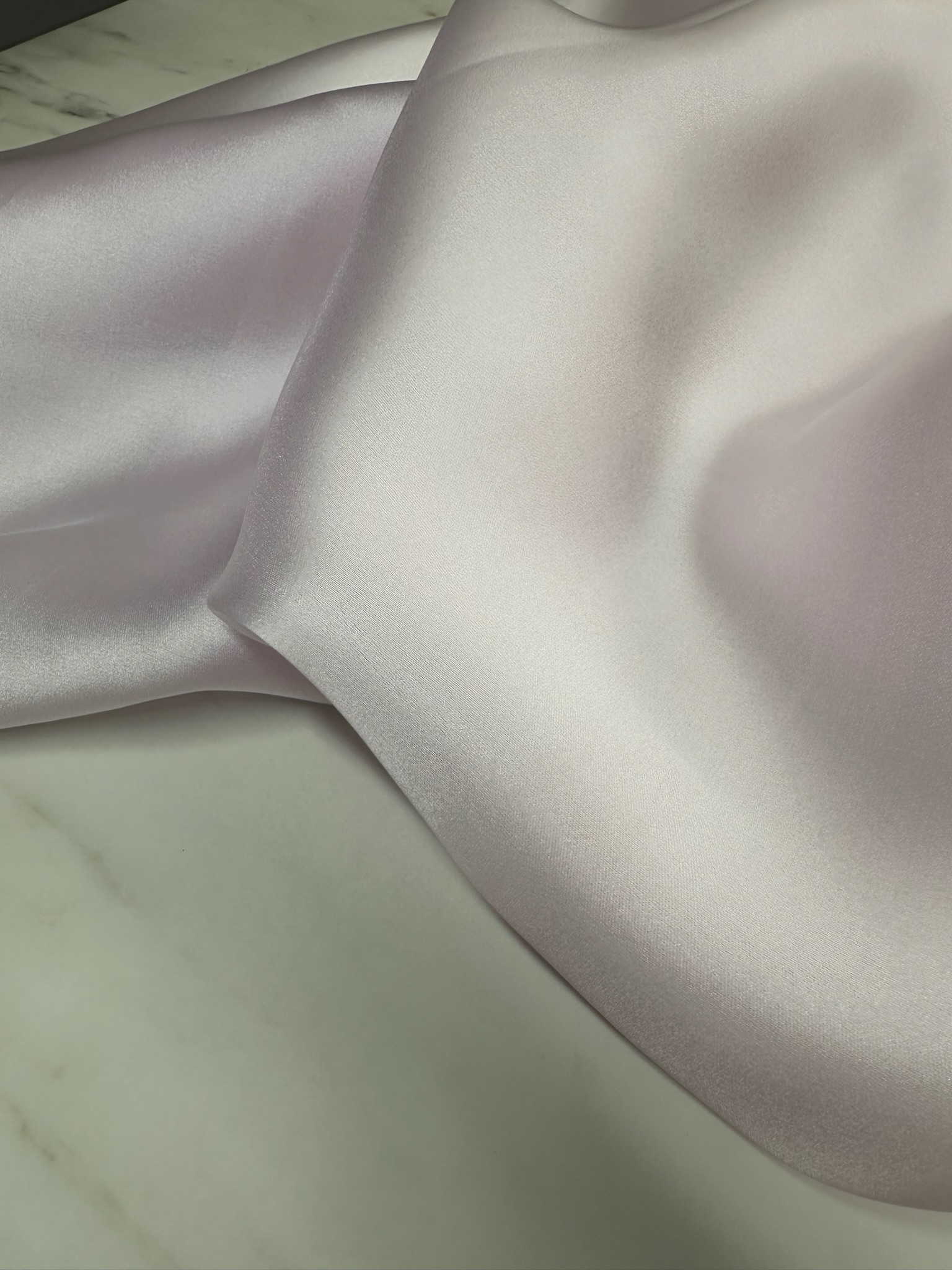 Pudra Saten Organise Elbise Etek Gömlek