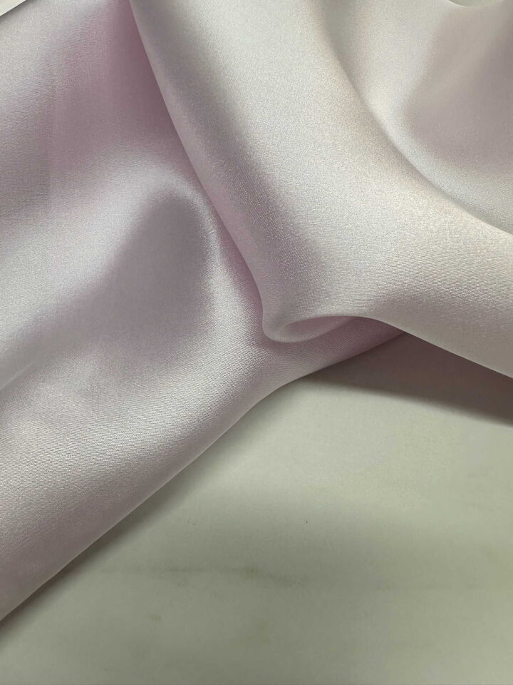 Pudra Saten Organise Elbise Etek Gömlek