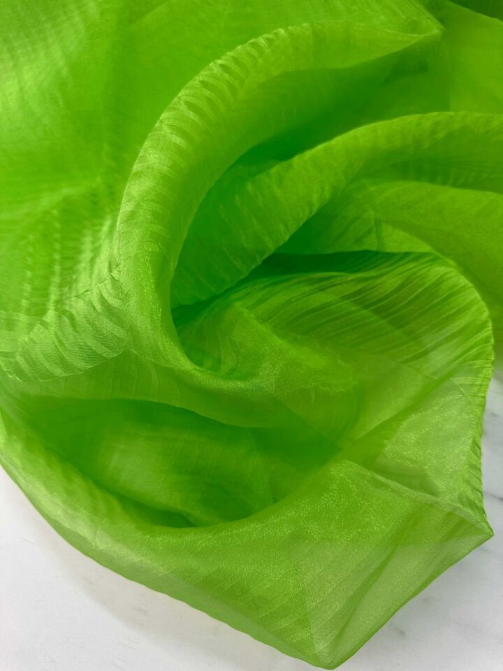 Yeşil Kıraç Prganize Elbise Abıye Kıyafet