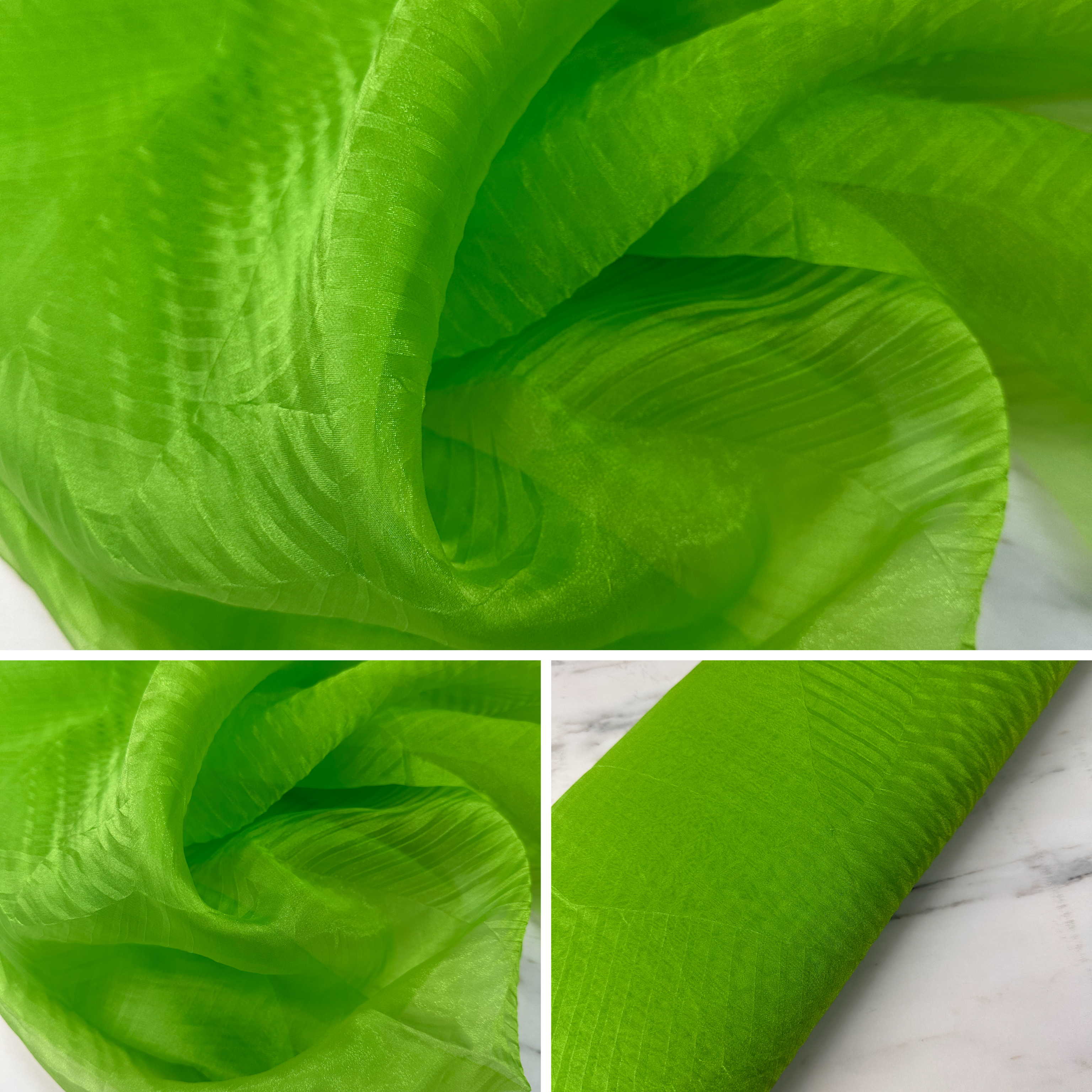 Yeşil Kıraç Prganize Elbise Abıye Kıyafet