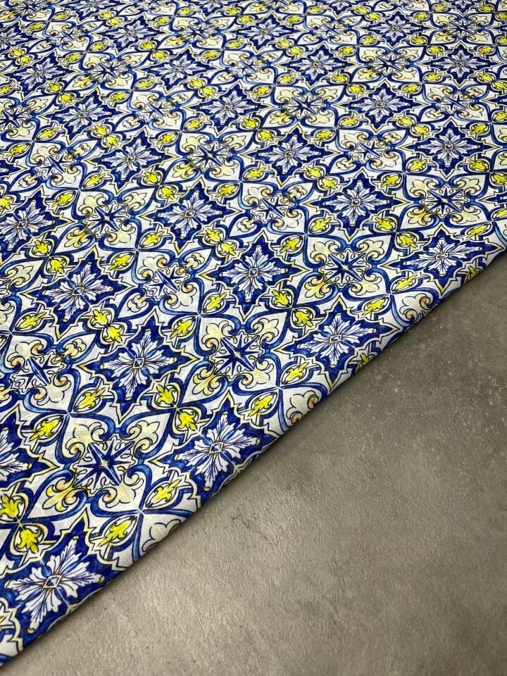 Nakış Desen Elbiselik Şifon Kumaş