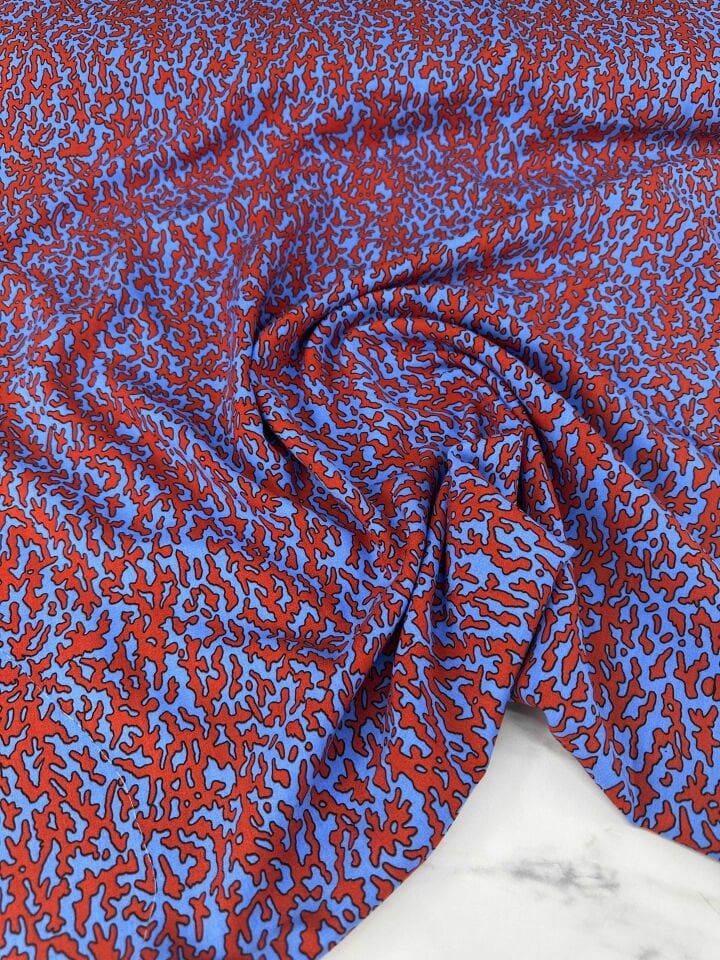 Desenli İpek Viskon Elbise Etek Gömlek Şalvar