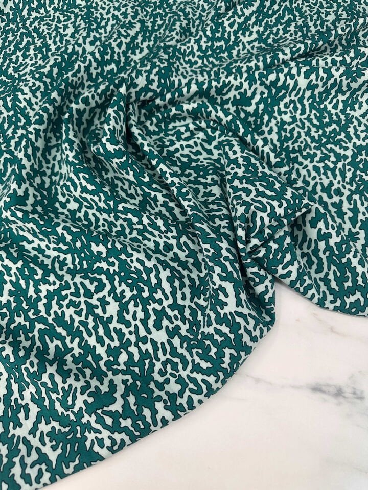 Desenli İpek Viskon Elbise Etek Gömlek Şalvar