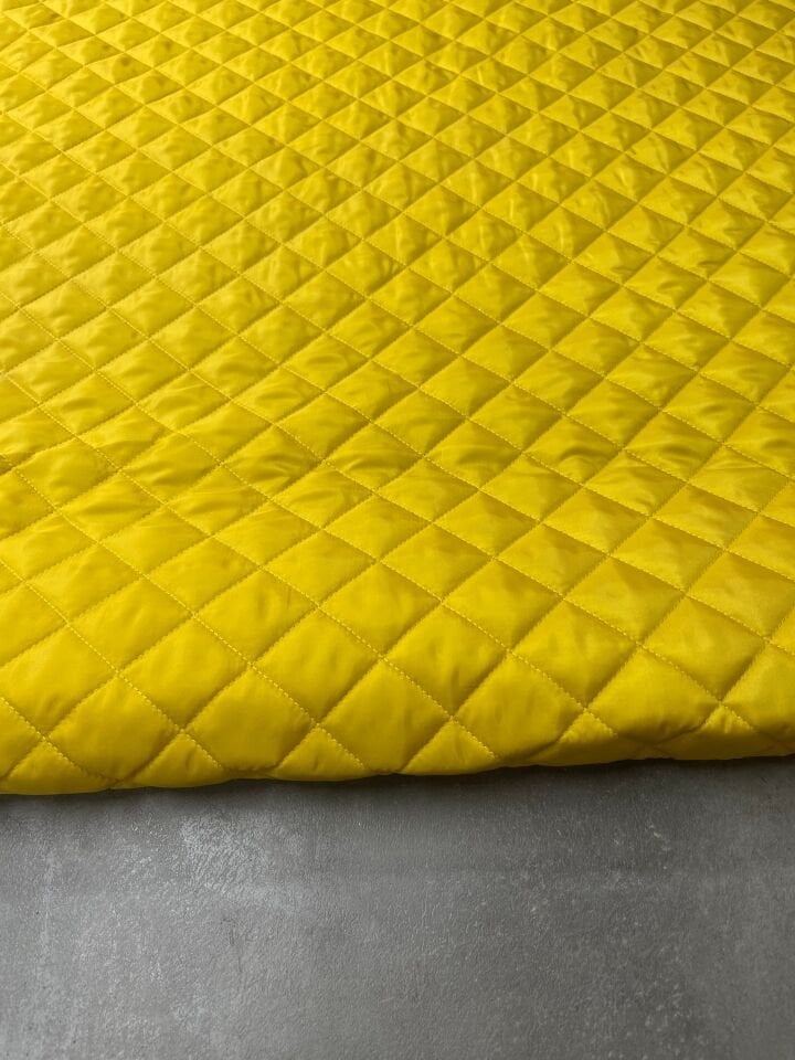 Sarı Çift Taraflı Montluk Yeleklik Kapıtone