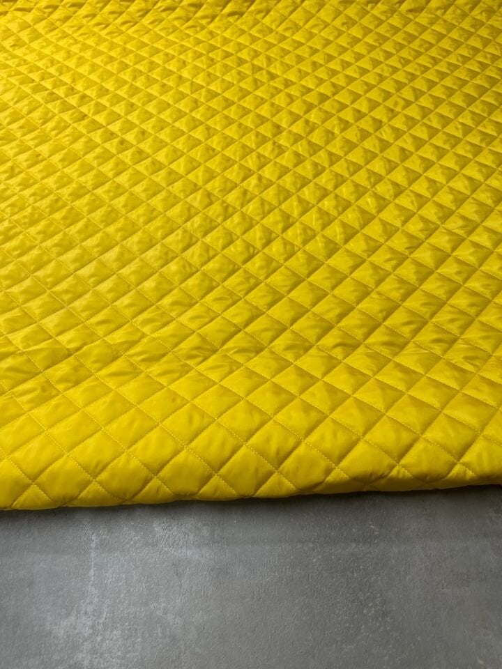 Sarı Çift Taraflı Montluk Yeleklik Kapıtone