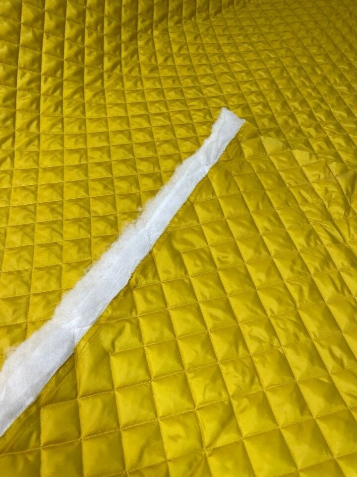Sarı Çift Taraflı Montluk Yeleklik Kapıtone